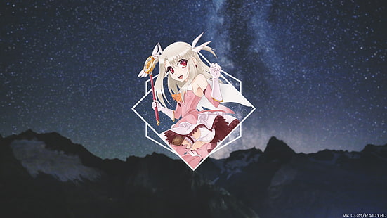 anime, anime dziewczyny, obraz w obrazie, Illyasviel von Einzbern, Fate / kaleid liner Prisma Illya, Tapety HD HD wallpaper