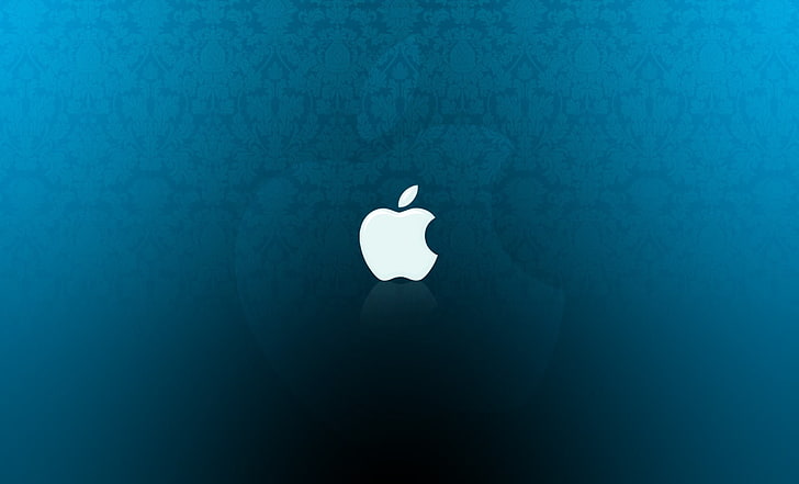 Floweral Blue, Apple logosu, Bilgisayarlar, Mac, Blue, Apple, floweral, HD masaüstü duvar kağıdı