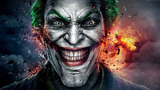 joker batman arkham origins art, Joker illustration, วอลล์เปเปอร์ HD HD wallpaper