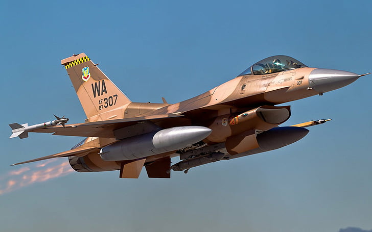 Jet Fighters, General Dynamics F-16 Fighting Falcon, HD tapet