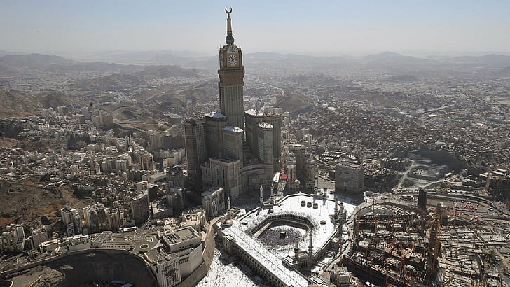 Künstlich hergestellter Mekka-Glockenturm, HD-Hintergrundbild