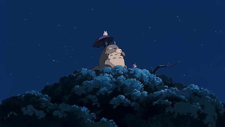 Studio Ghibli, аниме, мультфильм, японцы, Мой сосед Тоторо, HD обои
