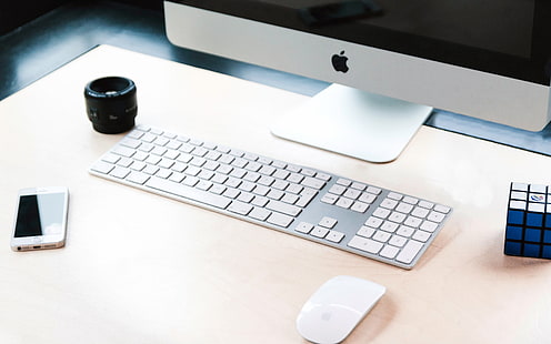 Apple iMac Pro Computer Keyboard Desk, HD wallpaper HD wallpaper