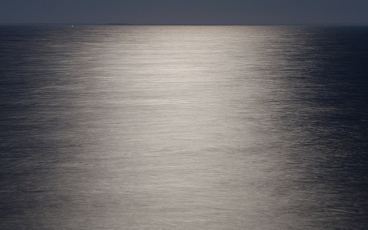月明かりに照らされた海-ドイツリューゲンHDの壁紙、 HDデスクトップの壁紙