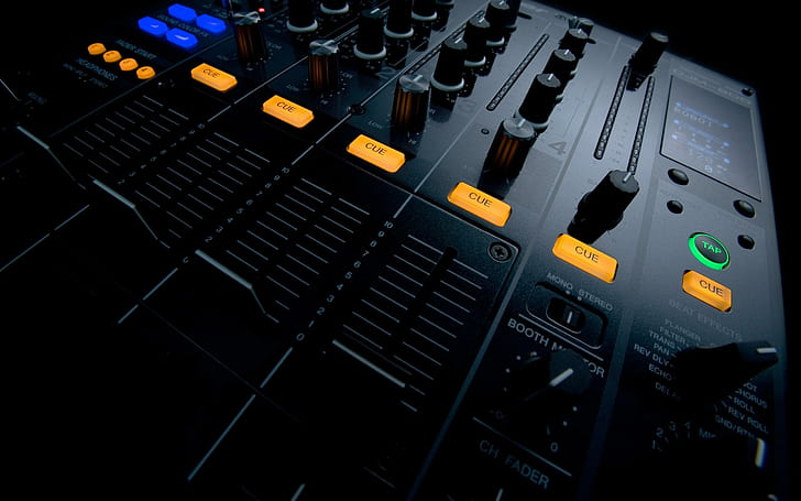 Audio Mixer, black audio mixer, music, 2560x1600, sound, mixer, audio, HD wallpaper