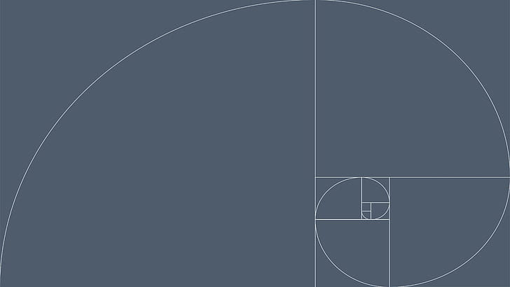 Fibonacci-Sequenz, Goldener Schnitt, Grafikdesign, HD-Hintergrundbild