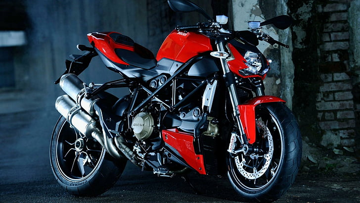 Fahrzeuge, Ducati Streetfighter 848, Fahrrad, Ducati Streetfighter, Motorrad, HD-Hintergrundbild