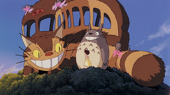 Studio Ghibli, anime, Min granne Totoro, HD tapet HD wallpaper