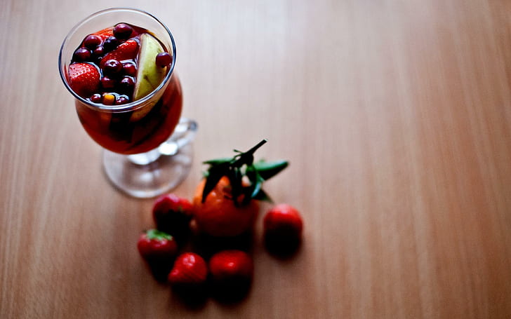 Drink Berries, drink, berries, HD wallpaper
