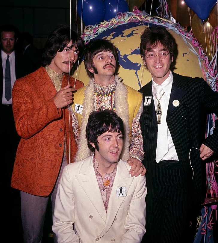 The Beatles, John Lennon, Paul McCartney, Ringo Starr, George Harrison, Wallpaper HD, wallpaper seluler