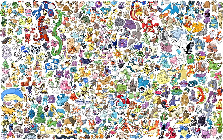 Pokémon karaktär tapeter, Pokémon, Pikachu, HD tapet