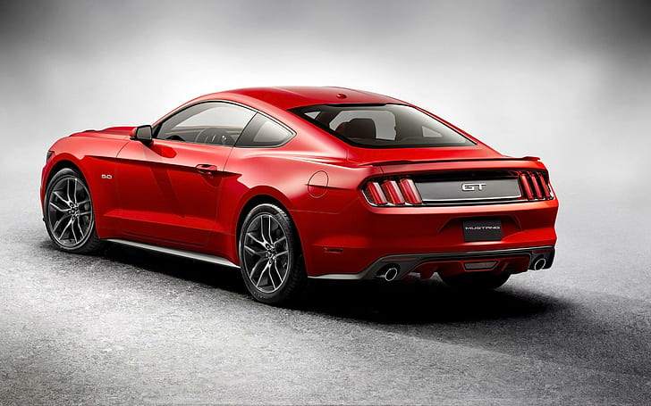 2015 Ford Mustang 3, ford mustang gt สีแดง, ford, mustang, 2015, รถยนต์, วอลล์เปเปอร์ HD