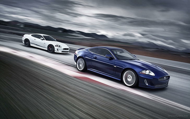 2011 Jaguar XKR 3, blå sportkupé, 2011, jaguar, bilar, HD tapet
