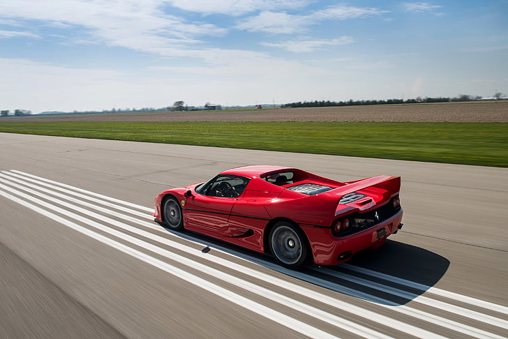 carro, vermelho, velocidade, Ferrari, F50, HD papel de parede