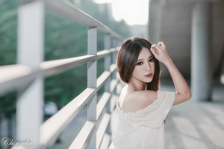 Model, Zhang Qi Jun, Asia, Bokeh, Gadis, Julie Chang, Taiwan, Taiwan, Wallpaper HD