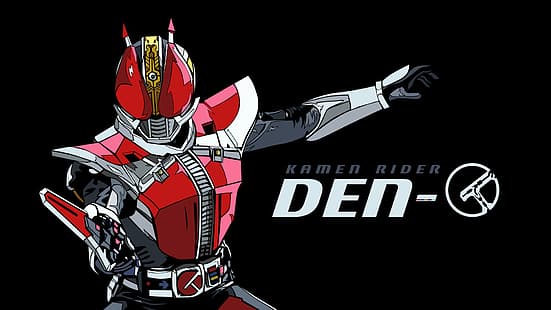  anime, tokusatsu, Kamen Rider Den-O, Kamen Rider Den-O Sword Form, kamen rider, solo, artwork, digital art, fan art, HD wallpaper HD wallpaper