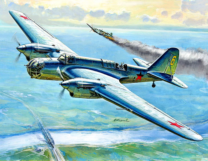 Bomber, Soviet, Speed, Frontline, WWII, THE RED ARMY AIR FORCE, SB-2, HD wallpaper