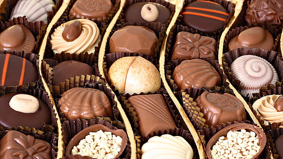 チョコレートキューブロット、チョコレート、お菓子、キャンディー、 HDデスクトップの壁紙 HD wallpaper
