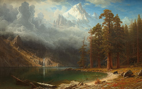 Mount Corcoran, Albert Bierstadt, HD tapet HD wallpaper