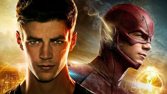 The Flash wallpaper, TV Show, The Flash (2014), Barry Allen, Flash, Grant Gustin, HD wallpaper HD wallpaper