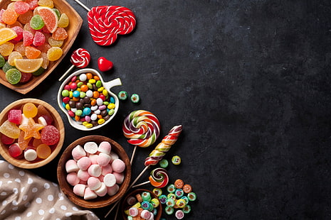 Lebensmittel, Süßigkeiten, Lutscher, Stillleben, Süßigkeiten, HD-Hintergrundbild HD wallpaper