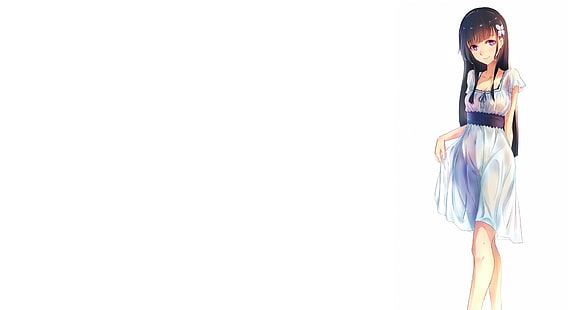 Anime Girls, Sanka Rea, einfacher Hintergrund, Sankarea, HD-Hintergrundbild HD wallpaper