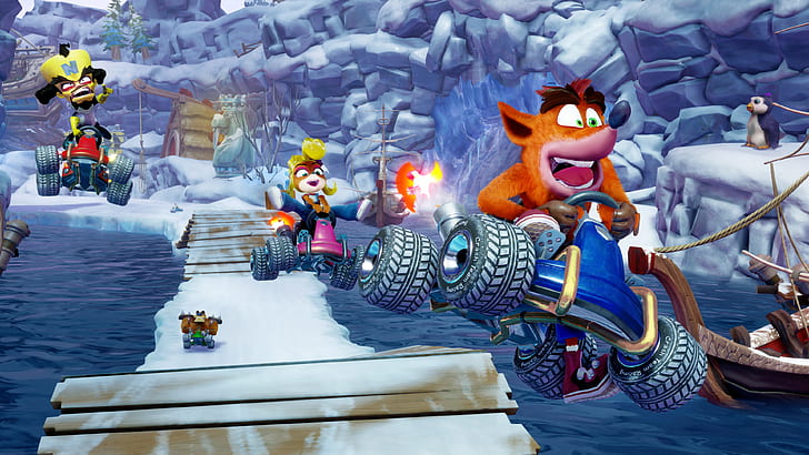 Videospiel, Crash Team Racing, Crash Bandicoot, HD-Hintergrundbild