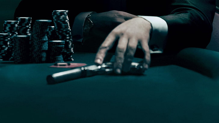 black pistol, James Bond, Casino Royale, movies, HD wallpaper