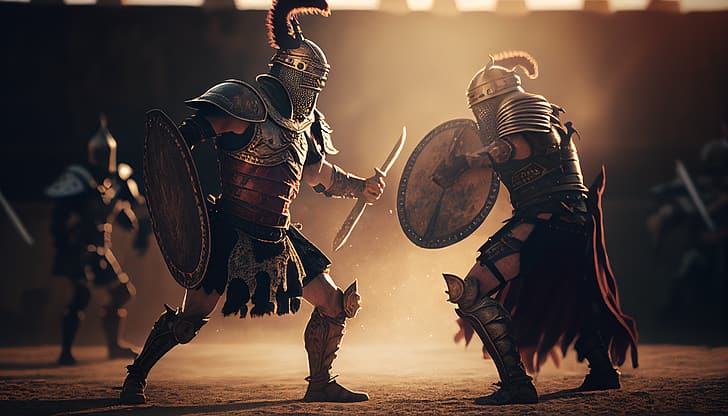 Sparta, Spartakus, Gladiator (film), gladiatorzy, Tapety HD