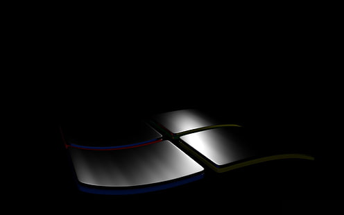 слънчеви очила в рамка в черно и синьо, прозорец, дигитално изкуство, тъмно, минимализъм, HD тапет HD wallpaper