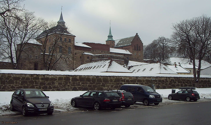 Festung Akershus, Festung Akershus, Norge, Norwegen, Oslo, HD-Hintergrundbild