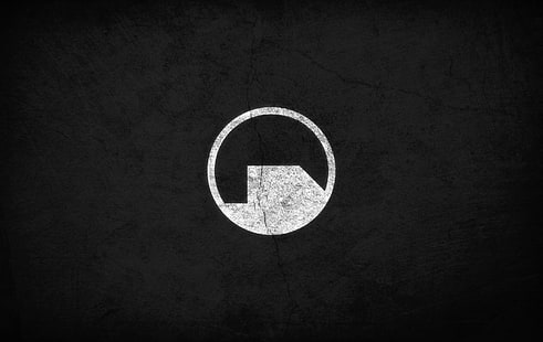 runde weiße Tapete, Black Mesa, HD-Hintergrundbild HD wallpaper