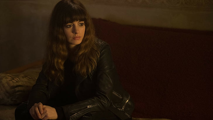 woman wearing black leather jacket, Colossal, Anne Hathaway, Sundance 2017, HD wallpaper