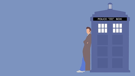 Doctor Who, The Doctor, TARDIS, Tenth Doctor, HD wallpaper HD wallpaper