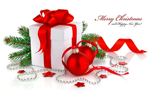 Noel ve mutlu yeni yıl hediyeleri, Noel, yeni yıl, hediyeler, HD masaüstü duvar kağıdı HD wallpaper