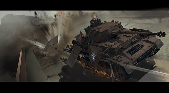 อะนิเมะ, สาวอนิเมะ, Girls und Panzer, รถถัง, วอลล์เปเปอร์ HD HD wallpaper