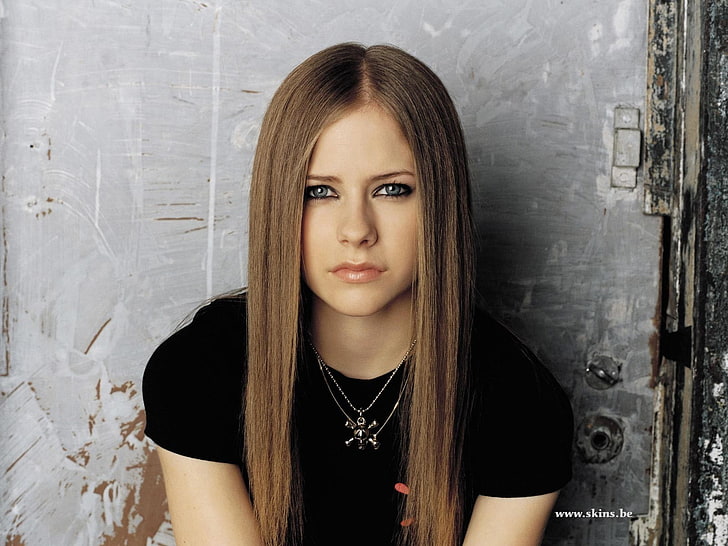 Avril Lavigne, cantora, loira, mulheres, HD papel de parede
