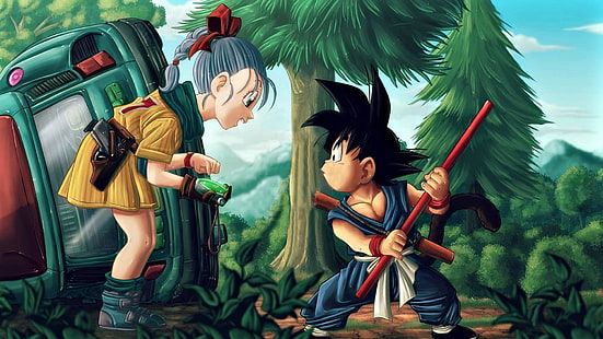 Goku und Bulma, HD-Hintergrundbild HD wallpaper