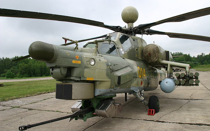 軍用ヘリコプター、ミルMi-28、銃、機関銃、車両、武器、 HDデスクトップの壁紙