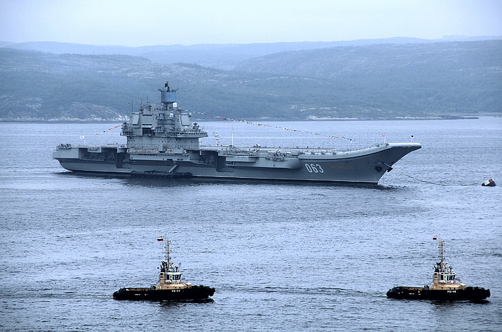 the carrier, on the roads, Admiral Kuznetsov, HD wallpaper