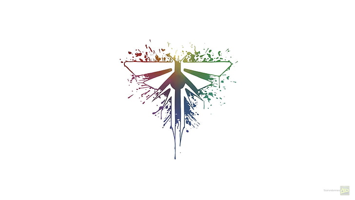logo putih dan abu-abu, tato, Firefly, The Last of Us, Wallpaper HD