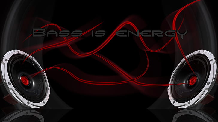 Pembicara Energi Bass HD, musik, bass, speaker, energi, Wallpaper HD
