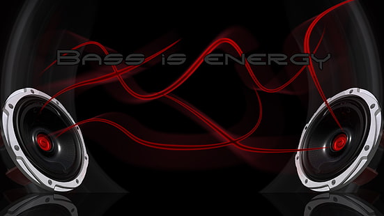 Bass Energy Hoparlörler HD, müzik, bas, hoparlörler, enerji, HD masaüstü duvar kağıdı HD wallpaper