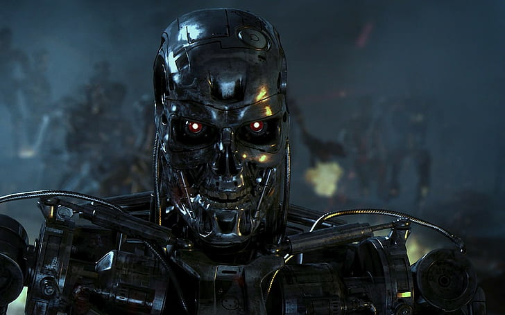 t 800 terminator science fiction, Tapety HD