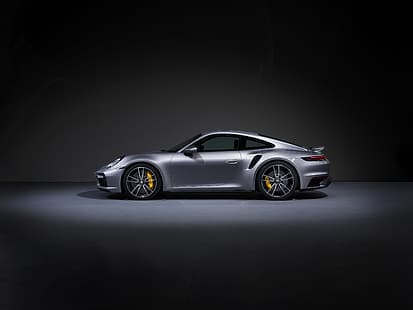 911, Porsche, vista laterale, Turbo S, 2020, 992, Sfondo HD HD wallpaper