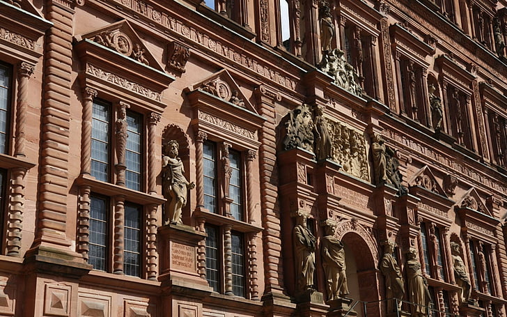 Castelos, Castelo de Heidelberg, HD papel de parede