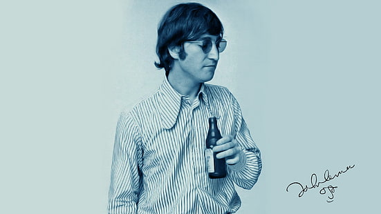 John Lennon, musician, celebrity, men, HD wallpaper HD wallpaper
