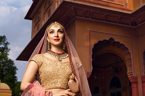 ممثلات ، كيارا أدفاني ، ممثلة ، بوليوود ، هندية ، مجوهرات ، أحمر شفاه، خلفية HD HD wallpaper