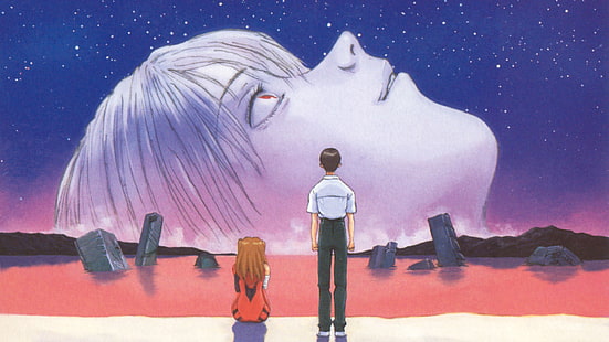 Evangelion Neon Genesis, Ikari Shinji, Asuka Langley Soryu, Ayanami Rei, Wallpaper HD HD wallpaper