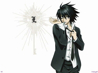 костюм ноты смерти l lawliet 1280x960 Аниме Death Note HD Арт, костюм, нота смерти, HD обои HD wallpaper